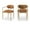 Orange, variant on Meridian Furniture Riccio Brown Performance Fabric Dining Arm Chair (Set of 2)