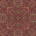 thumbnail image 1 of Ahgly Company Indoor Square Patterned Saffron Red Area Rugs, 7' Square, 1 of 6