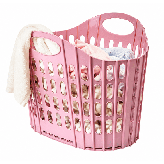 Saierfour Foldable Laundry Basket, Wall-Mounted Dirty Clothes Hamper with Hooks, Space-Saving Hanging Storage Organizer for Bathroom, Bedroom & Home,S