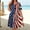 multicolor, variant on Wedding Dresses for Bride Holiday July 4th Plus Size Independence Day Printed Pocket Multicolor L