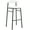 White, variant on LeisureMod Lume Series Modern Bar Stool Upholstered in Polyester Contemporary Accent Kitchen Counter Stool for Dining Room and Kitchen in Charcoal