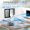 thumbnail image 4 of FREE VILLAGE Portable Air Conditioners 10,000 BTU,4-in-1 Air Conditioner Portable Up to 450 Sq.Ft.with Cool,Fan,Dehumidifier,Sleep,Portable AC Unit with LED Remote & 24H Timer,Installation Kits, 4 of 7