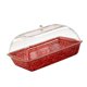 thumbnail image 4 of Bandeja refrigerada duradera, bandeja transparente para hielo, tabla para platos fríos decorativa Rojo, 4 of 9