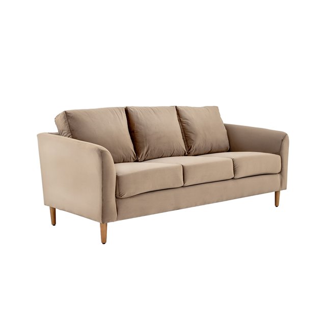 Sofá 3 cuerpos Spezia pata nogal Estilo Contemporáneo Color Taupe GAIA Spezia