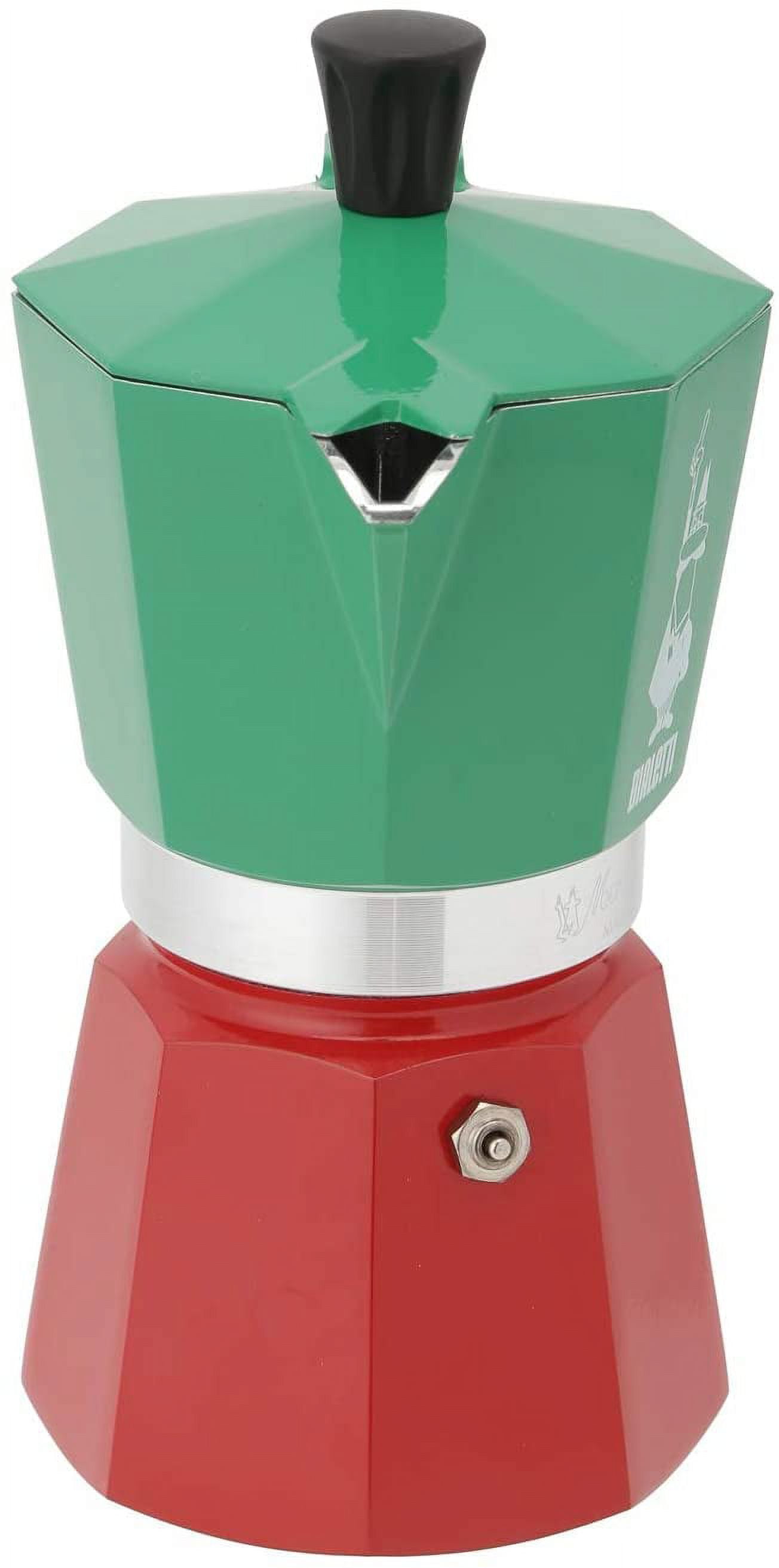 Bialetti Moka Express Stovetop Espresso Maker – 6 Cup – Red