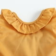 thumbnail image 4 of WOLLED Little Girls Summer Cotton Dresses Kids Baby Solid Color Sleeveless Casual Dress for 1-6t Toddler Doll Collar Party Princess Dress Sundress, 4 of 9