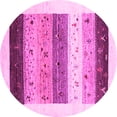 thumbnail image 1 of Ahgly Company Indoor Round Solid Pink Modern Area Rugs, 3' Round, 1 of 4