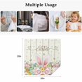 thumbnail image 5 of Happy Easter Cloth Napkins, Spring Colorful Eggs Rabbit Ear Feet Flowers Washable and Reusable Dinner Napkins Set of 8, Table Napkin for Kitchen Party Birthday Wedding Hotel Housewarming 20"x20", 5 of 9