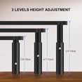 thumbnail image 2 of Monitor Stand Riser Level Height Adjustable Desktop monitor stand for Computer Laptop Printer Notebook with Vented Metal Platform XMM s , monitor riser for desk, 2 of 9