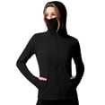 thumbnail image 5 of MORESEC Women Plus Size Hooded Long Sleeve Sun Protection Shirts UPF50 Solid Casual Workout Tops Rash Guard Fishing Hiking, Black S, 5 of 5