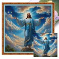 thumbnail image 1 of Kit Punto Cruz Con Jesús Hilo Algodón Ecológico Bordado 11CT Art40x40cm, 1 of 9