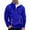 Blue, variant on Men Hoodies Casual Hoodies for Men with No Hood Full Zip Sweatshirt Color: Light Gray Size: L