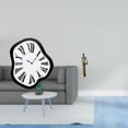 thumbnail image 2 of Reloj de pared de lujo acrílico con forma de escultura fundida y diseño creativo distorsionado, con figura de mujer tribal africana. Decoración única, 2 of 8