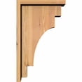 thumbnail image 3 of 7 1/2"W x 12"D x 20"H Mediterranean Smooth Corbel w/Backplate, Western Red Cedar, 3 of 9