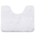 thumbnail image 1 of Alfombras de baño antideslizantes con contorno, grandes para decorar el baño, alfombrilla para ducha, lavable a máquina, con forma de U, 50 x 60 cm, color blanco, 1 of 6