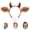 Brown 4, variant on 2 Count Brown Bear Ears Cute Headband Fluffy Chipmunk Hairband, Animal Ear Head Wear for Party Halloween Trips Cosplay Dress up Costume Makeup Washing Face Adults Women Gift