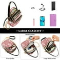 thumbnail image 5 of FORMRS Crossbody Bag for Women Quilted Travel Shoulder Cell Phone Purse with Chain Strap Handbag, Bunny Love Blooms, 5 of 7