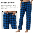 thumbnail image 5 of YUSHOW Women Fleece Pajama Pants Buffalo Plaid Pjs Bottoms Soft Comfy Sleep Lounge Pj Pants M, 5 of 8