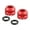 Red, variant on WINDLAND 1pair Universals Tire Valves Stem Caps Reliability Air Seal Inner Valves Nut for Professional Cyclists and Casual
