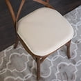 thumbnail image 4 of Honeycomb Memory Foam Chair Cushion Pad 16" x 16" Non-Slip Back 2 Pack Linen, 4 of 8