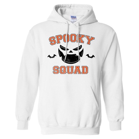 Spooky Squad Hoodie Sweatshirt Unisex Large White
