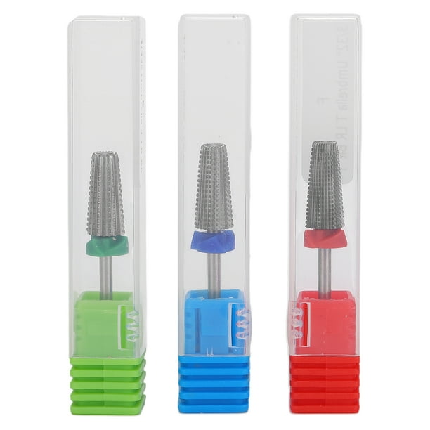 Juegos de Brocas para uñas NikouMX Brocas eléctricas de carburo de tungsteno para uñas