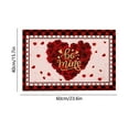 thumbnail image 3 of Uxgjfwu Heart Shaped Valentine's Day Welcome Doormat, Non Slip Entrance Rug with Romantic Design, Absorbent Mat for Front Door, Bathroom, Indoor Outdoor Decor, 3 of 6
