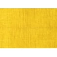 thumbnail image 1 of Ahgly Company Indoor Rectangle Solid Yellow Modern Area Rugs, 5' x 7', 1 of 4