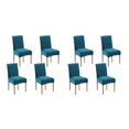 thumbnail image 3 of Inteprter 2 paquetes/lote de fundas ajustadas para sillas de comedor-textura de gama alta para bodas, elástica lavable a máquina Type9 NO9, 3 of 6