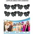 thumbnail image 7 of LIOUCBD 24 Pair Bachelorette Sunglasses Heart Sunglasses Retro Heart Shaped Eyewear Vintage Cat Style Glasses for Women, 7 of 7
