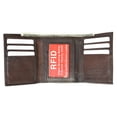 thumbnail image 2 of Mens Trifold Leather Wallet RFID Blocking New Marshal RFID 55 Black, 2 of 2