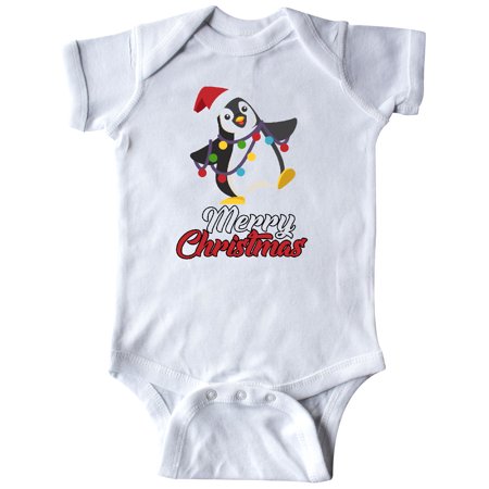 

Inktastic Merry Christmas Penguin Gift Baby Boy or Baby Girl Bodysuit