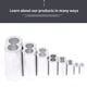 thumbnail image 5 of Doble Orificios Clip De Aluminio Plata Aluminio Crimpado Bucle Cable Virola Alambre Crimpado Manga Doble Orificios Cuerda De Alambre Virola Para Alambre Y Cuerda,28Pcs 8 Mm / 0.31 Pulgadas Moyic TO005652-10, 5 of 6