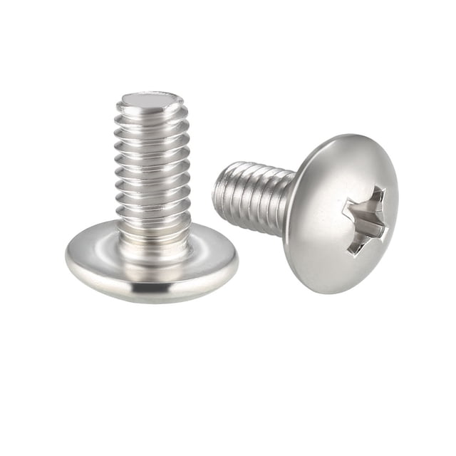 Tornillos de máquina Unique Bargains, tornillo Phillips M4x8mm, acero inoxidable 304, fijaciones 30Pcs