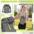 thumbnail image 2 of Clossjun Men Women Crossbody Bags Water Bottle Holder With Strap Adjustable Belt Fashion Bags For Water Bottles Outdoor Hiking Work Out Back To School Gray, 2 of 6