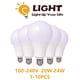 thumbnail image 2 of Bombilla LED de presión ancha A80 de 1-10 piezas, 100V-240V, E27, B22, 20W, 24W, alta eficiencia de luz, sin estroboscopio, adecuada para iluminación del hogar, centro comercial, 2 of 4