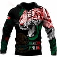 thumbnail image 2 of Sudadera con capucha con estampado 3D de la bandera de México para hombre, sudadera informal de camuflaje, sudadera con capucha de gran tamaño para hombre y mujer, ropa deportiva para hombre, 2 of 4
