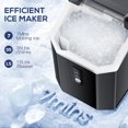 thumbnail image 5 of Auseo Nugget Ice Maker Countertop with Soft Chewable Pellet Ice, 35lbs/24H, Self-Cleaning, Sonic Ice Machine for Kitchen/Office/Party (Black), 5 of 9