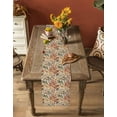 thumbnail image 5 of Fall Leaves Table Runner 60 Inches, Farmhouse Retro Botanical Floral Bed Runner Dresser Scarves Tabletop for Indoor Outdoor Parties/Ceremony/Banquet, 13" x 60", 5 of 8