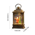 thumbnail image 3 of Honeeladyy Christmas Snow Globes Lantern Santa Claus Snow Globe 5.3 Inch, Battery Operated Lighted Christmas Decoration with Swirling Glittering Sequins for Table Cabinet Shelf Decor Christmas Gift, 3 of 7