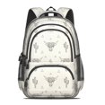 thumbnail image 2 of Highland Cow and Cactus Print Backpack for School, Cute School Bag with Adjustable Shoulder Straps and Padded Back, 16.9"x12.6"x5.9", 2 of 5