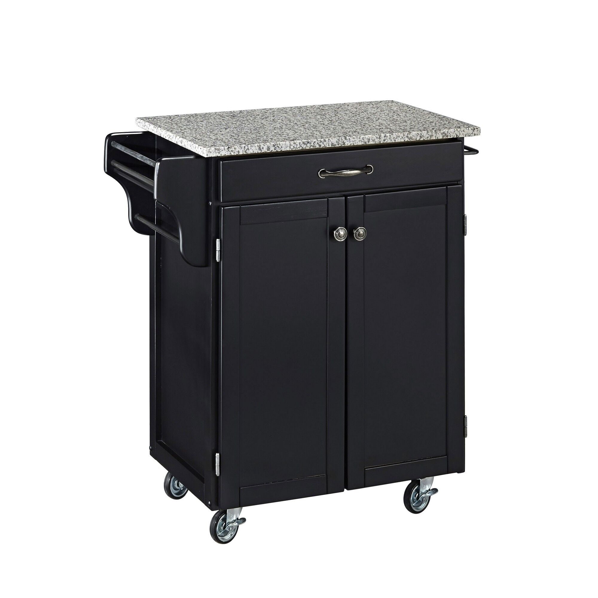Cuisine Cart Black Finish SP Granite Top