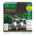 thumbnail image 2 of Feit OneSync Landscape Nickel Solar LED Spotlight Starter Kit, 2 Spotlights plus Remote, 2 of 5