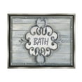thumbnail image 5 of Stupell Industries Bath Grey Bead Board with Scroll Plaque Bathroom Luster Gray Framed Floating Canvas Wall Art, 16x20, by Bonnie Wrublesky, 5 of 5