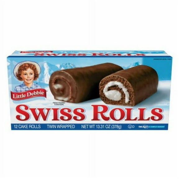 Pack of 2 - Little Debbie Swiss Rolls Snack Cakes 12 ct / 1.08 oz