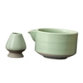 thumbnail image 4 of 2x set de matcha, cerámica, herramientas de fabricación artesanales utensilios de regalo chino para amantes del té Ceremonía del té set matcha tazón Verde, 4 of 8