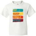 thumbnail image 3 of Inktastic Tumbling Gift Eat Sleep Tumble Repeat Youth T-Shirt, 3 of 5
