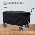 thumbnail image 3 of Tnobhg Wagon Cart Sun Shade Waterproof Oxford Cloth Windproof Drawstring Fastener Tape Foldable Four-wheeled Camping Cart Dust UV Protection Cover, 3 of 7