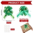 thumbnail image 3 of Uxcell 12 pack Large Bows for Gift Wrapping, Reusable Ribbon Bow Green, 3 of 6