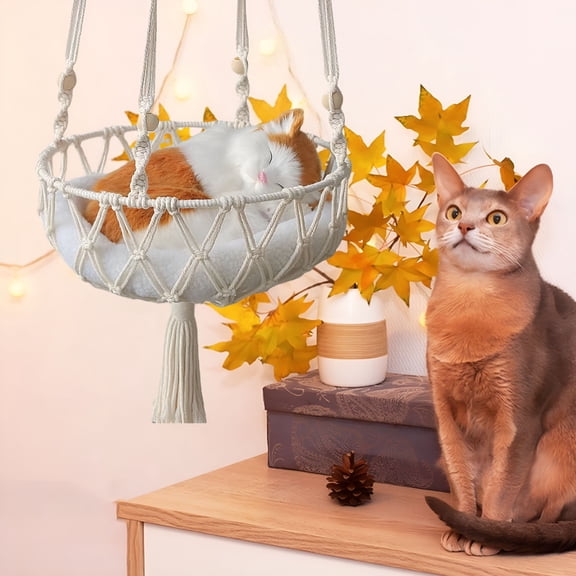 BESTSKY Cats Bed, Cats Hammocks Window Perches, Safe Cats Shelves Space Saving Window Mounted Cats Seat For Large Cats, Cats Hanging Bed, Cats Hanging Basket Swings